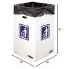 imageBankers Box 10 Pack 50 Gallon Corrugated Cardboard Trash and Recycling ContainersLarge