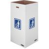 imageBankers Box 10 Pack 50 Gallon Corrugated Cardboard Trash and Recycling ContainersMedium