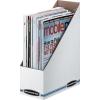 imageBankers Box 10723 Corrugated Cardboard Magazine File 4 x 9 14 x 11 34 White Case of 12White