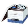 imageBankers Box 20 Pack STORFILE MediumDuty File Storage Boxes FastFold LiftOff Lid LetterLegal WhiteBlue30Pack