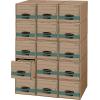 imageBankers Box 6 Pack STORDRAWER STEEL PLUS 100 Recycled Extra Space Saving Filing Cabinet Stacks 5 High Letter KraftGreen
