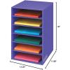 imageBankers Box Classroom 6 Shelf Organizer 18quotH x 12quotW x 13 14quotD 3381201Purple