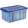 imageBankers Box Heavy Duty Portable Plastic File Box with Hanging Rails Letter 1 Pack 0086304Letter