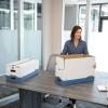 imageBankers Box LIBERTY HeavyDuty Strength Storage Box Legal 15quot x 24quot x 10quot WhiteBlue Case of 12 00012