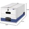 imageBankers Box STORFILE MediumDuty Storage Boxes FastFold String and Button Legal Case of 12 00705