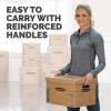 imageBankers Box Small Classic Moving Box 10 Pack Reinforced Handles TapeFree Assembly Box with Lid 15in x 12in x 10in 7714901Small  10 Count Pack of 1