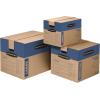 imageBankers Box Small Prime Moving Box 15 Pack Reinforced Handles TapeFree Assembly Attached Lid 16in x 12in x 12in 0062711Medium