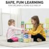 imageBankers Box at Play Cardboard ABC123 Building Learning Blocks 50 Pack Larger 3quotx 3quot Montessori Toy Blocks for Kids and FamiliesABC123 Learning Blocks 50pk