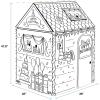 imageBankers Box at Play Color in Birthday Playhouse Cardboard Playhouse and Life Size Craft Activity for Kids and FamiliesBirthday Playhouse