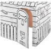 imageBankers Box at Play Color in Dog Playhouse Cardboard Playhouse for and Life Size Craft Activity for Kids and Families