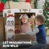 imageBankers Box at Play Color in Holiday Truck Cardboard Playhouse and Life Size Craft Activity for Kids and Families