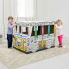 imageBankers Box at Play School Bus Cardboard Playhouse and Craft Activity for KidsSchool Bus