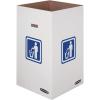 imageBankers Box 10 Pack 50 Gallon Corrugated Cardboard Trash and Recycling ContainersLarge