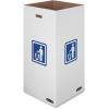 imageBankers Box 10 Pack 50 Gallon Corrugated Cardboard Trash and Recycling ContainersMedium
