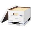imageBankers Box 12 Pack STORFILE Basic Duty File Storage Boxes Standard Assembly Liftoff Lid LetterLegal WhiteBlue