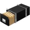imageBankers Box 6 Pack STAXONSTEEL Maximum Space Saving Filing Cabinet Stacks 10 High Steel Frame Letter BlackLetter Size