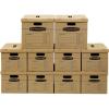imageBankers Box Classic Moving Box 30 Pack Kit Reinforced Handles TapeFree Assembly Box with Lid 20 Small 5 Medium and 5 Large Boxes 7716501Assorted Kit