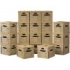 imageBankers Box Medium Classic Moving Box 10 Pack Reinforced Handles TapeFree Assembly Box with Lid 19in x 145in x 155in 7717205