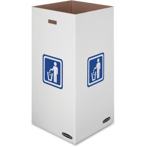 imageBankers Box 10 Pack 50 Gallon Corrugated Cardboard Trash and Recycling ContainersMedium