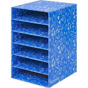 imageBankers Box Classroom 6 Shelf Organizer 18quotH x 12quotW x 13 14quotD 3381201Blue