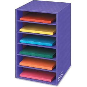 imageBankers Box Classroom 6 Shelf Organizer 18quotH x 12quotW x 13 14quotD 3381201Purple
