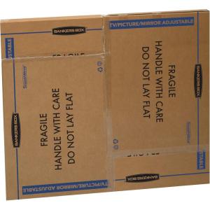 imageBankers Box Large  up to 55quot TVPictureMirror  Moving Box 4 Pack 48in x 4in x 33in 7711301Adjustable