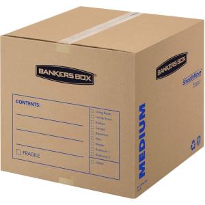 imageBankers Box Medium Moving Box 10 Pack PrePrinted for Labeling 1825in x 1525in x 16375in 7713902Medium