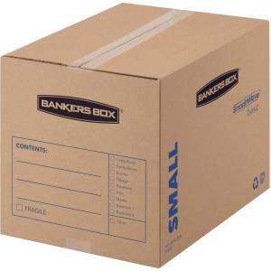 imageBankers Box Medium Moving Box 10 Pack PrePrinted for Labeling 1825in x 1525in x 16375in 7713902Small