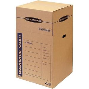 imageBankers Box Short Wardrobe Box 3 Pack 20in x 20in x 34in 7710902Small 3pk