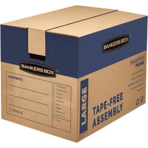 imageBankers Box Small Prime Moving Box 15 Pack Reinforced Handles TapeFree Assembly Attached Lid 16in x 12in x 12in 0062711Large