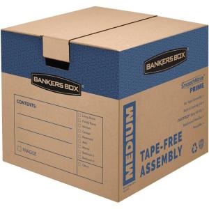 imageBankers Box Small Prime Moving Box 15 Pack Reinforced Handles TapeFree Assembly Attached Lid 16in x 12in x 12in 0062711Medium