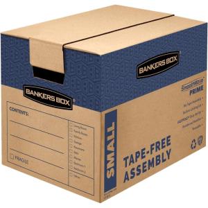 imageBankers Box Small Prime Moving Box 15 Pack Reinforced Handles TapeFree Assembly Attached Lid 16in x 12in x 12in 0062711Small