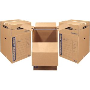 imageBankers Box Tall Wardrobe Box 3 Pack 24in x 24in x 40in 7711001Boxes