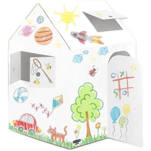 imageBankers Box at Play Color in Blank Playhouse Cardboard Playhouse and Life Size Craft Activity for Kids and Families