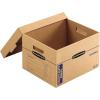 imageBankers Box Medium Heavy Duty Moving Box 8 Pack Reinforced Handles TapeFree Assembly Box with Lid 12in x 1225in x 185in 7710301Small