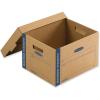 imageBankers Box Medium Heavy Duty Moving Box 8 Pack Reinforced Handles TapeFree Assembly Box with Lid 12in x 1225in x 185in 7710301Medium