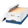 imageBankers Box 12 Pack Presto HeavyDuty File Storage Boxes Instant Assembly LiftOff Lid Letter WhiteBlackLegal