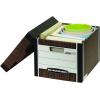 imageBankers Box 12 Pack RKIVE HeavyDuty File Storage Boxes FastFold LiftOff Lid Letter WoodgrainWoodgrain