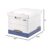 imageBankers Box BINDERBOX HeavyDuty Storage Boxes FastFold LiftOff Lid Fits Binders 1 12 to 3 Inches 12 14 x 18 12 x 12 Case of 12 0073301