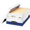 imageBankers Box 12 Pack Presto HeavyDuty File Storage Boxes Instant Assembly LiftOff Lid Letter WhiteBlackLegal