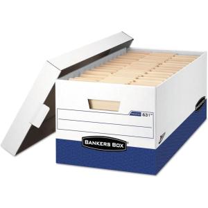 imageBankers Box PRESTO HeavyDuty Storage Boxes Instant Assembly LiftOff Lid Letter Case of 12 0063101