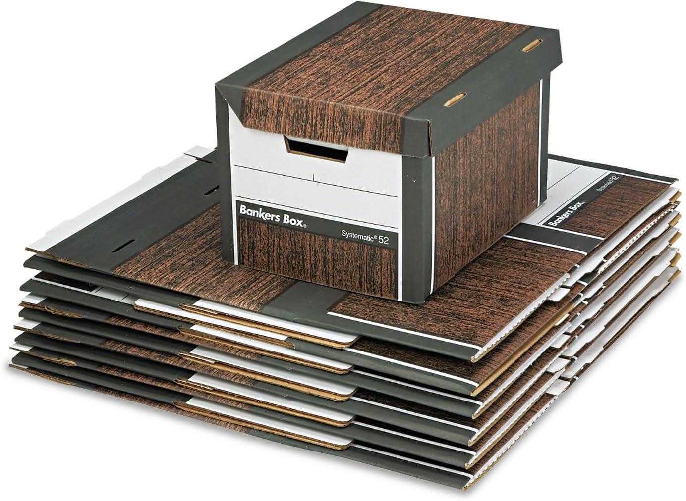 imageBankers Box SYSTEMATIC MediumDuty Storage Boxes Fast Fold LiftOff Lid LetterLegal Case of 12 00052