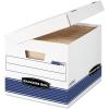 imageBankers Box SYSTEMATIC MediumDuty Storage Boxes FastFold Attached FlipTop Lid LetterLegal Case of 12 0005502