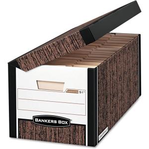 imageBankers Box SYSTEMATIC MediumDuty Storage Boxes FastFold LiftOff Lid Letter Case of 12 00051