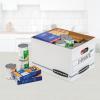 imageBankers Box StorFile Storage Boxes LetterLegal Size LiftOff Lid 60 Recycled Corrugated WhiteBlue 20Pack 0070333 2Pack 40 Boxes Total