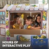 image:imageBB at Play Color in Lemonade Stand Playhouse Craft Activity for Kids  A lifesize playhouse 365H x 32W x 26D with interactive doors windows and counter for hours of imaginative open play