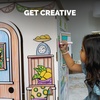 image:imageBB at Play Color in Lemonade Stand Playhouse Craft Activity for Kids  A lifesize playhouse 365H x 32W x 26D with interactive doors windows and counter for hours of imaginative open play